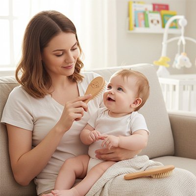 Brosse cheveux pour bebe 