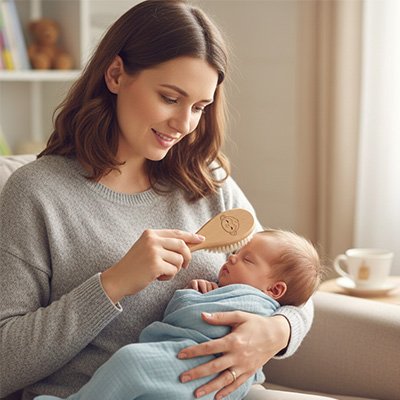 Brosse cheveux pour bebe 