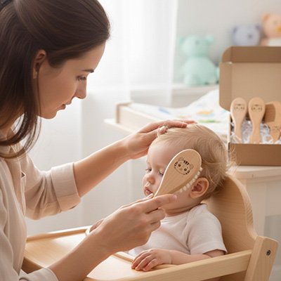 Brosse cheveux pour bebe 