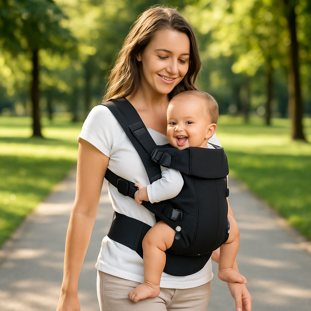 Porte-Bébé Ventral et Dorsal | Multi-Positions Ajustable
