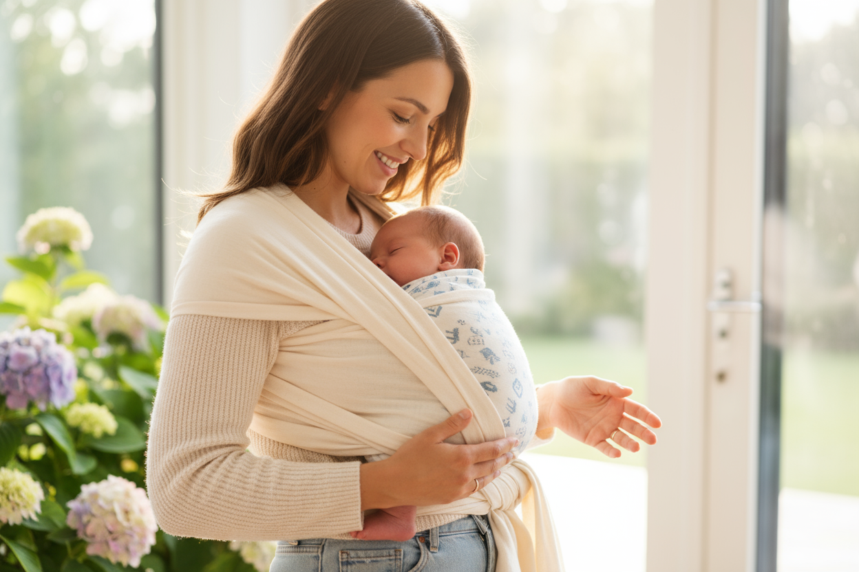 Écharpe Portage Bébé Élastique 