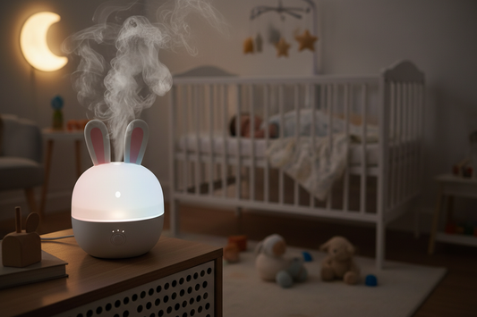 Humidificateur d'Air Bébé LED Forme Lapin Mignon