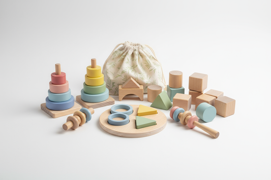 Jouets Montessori en Bois Naturel